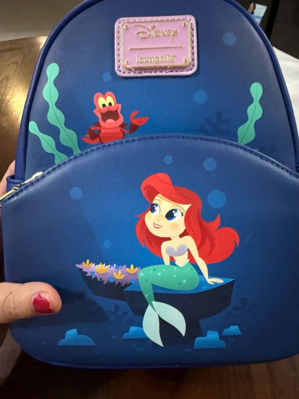 Loungefly Disney The Little Mermaid Ariel & Sebastian Mini Backpack